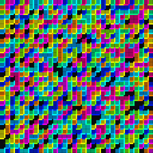 Qbert Pattern Background Pi Patterns : Generative Art from π